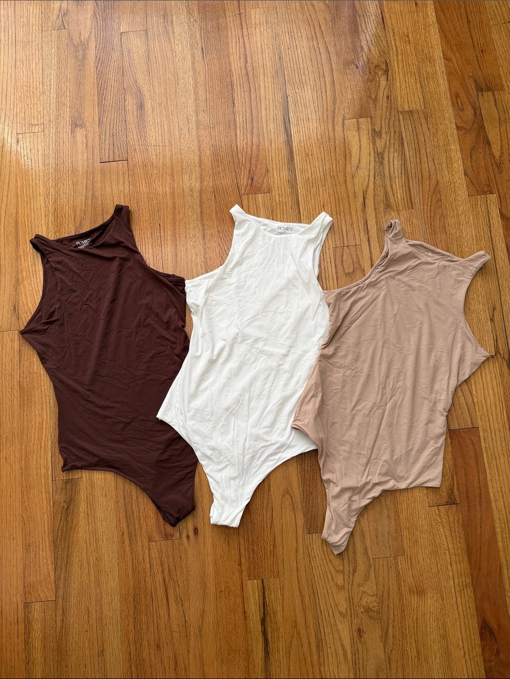 3 Pack PUMIEY Sleeveless Bodysuits